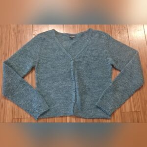 Wild Fable Blue V-Neck Button Cardigan Sweater
